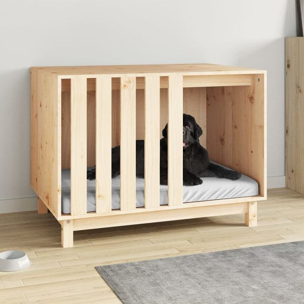 vidaXL Hundehütte 90x60x67 cm Massivholz Kiefer, 822486