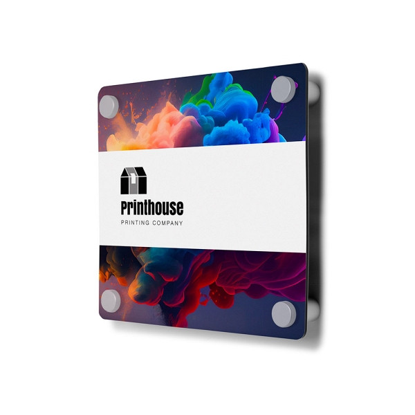 Showdown Displays Indoor Wandschild mit Wandhalterung 20 x 20 cm BOND 3 mm, FBFS25-200x200-BW3