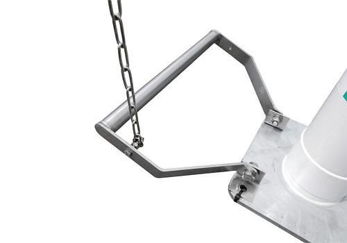 DENIOS Fußpedal für Notdusche MD/MB 250/50, Edelstahl, 266128