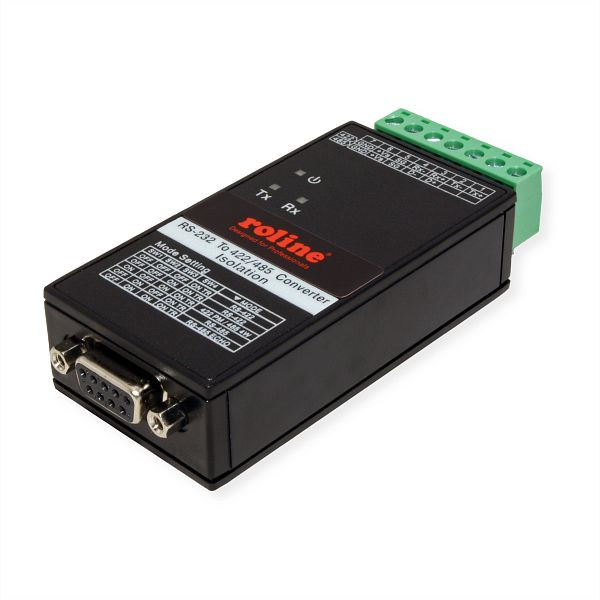 ROLINE RS232 nach RS422/485 Konverter für DIN Hutschiene, 12.02.1005