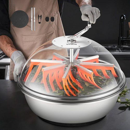 VEVOR 600 cm manueller Blattschüsseltrimmer mit Edelstahlklingen, Nass- & Trockenschneidemaschine für Pflanzen, SDKSCJ24YCSDM4MOH001V0