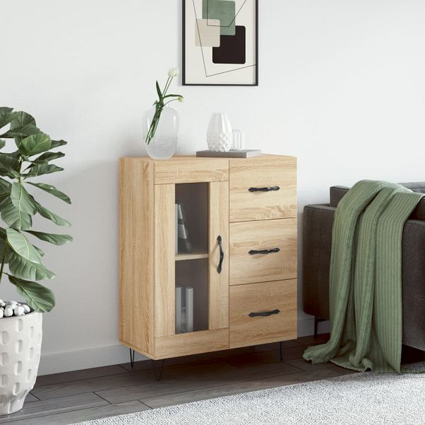 vidaXL Sideboard Sonoma-Eiche 69,5x34x90 cm Holzwerkstoff, 828039