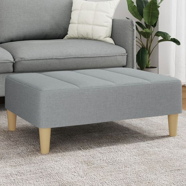 vidaXL Fußhocker Hellgrau 77x55x31 cm Stoff, 4007389, 8721102612091