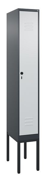 C+P Umkleidespind Classic PLUS, Gestell, 2120x300x500mm, 7016/7035, Drehriegel, 0800307-10 S10013