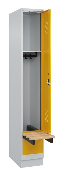 C+P Spind Evolo PLUS, 1 Abteile, 1950x300x815mm, 7035/1004, Zylinderschloss, 049040-10 S10027