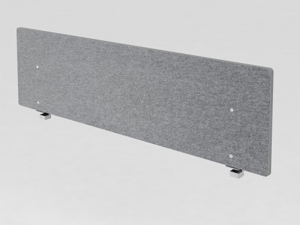 Hammerbacher Akustik-Trennwand 180cm, grau-meliert, 179,5x2,7/5x50 cm (BxTxH), VARW18/5