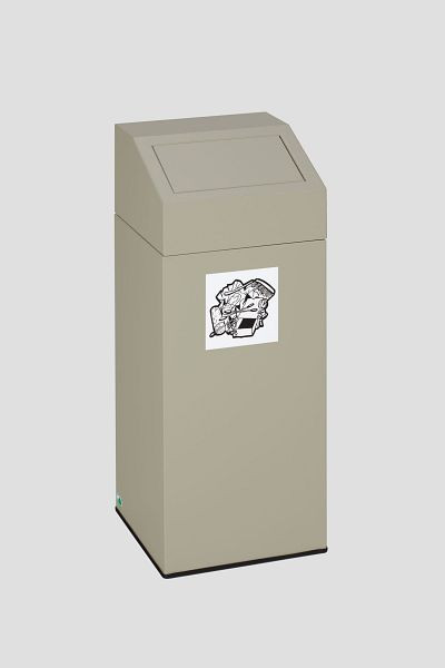 VAR Wertstoffsammler 76 L, grau, pulverbeschichtet, 1247, 4030695012473