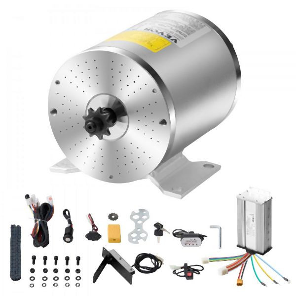 VEVOR 1800W Bürstenloser Gleichstrommotor-Bausatz 48V 4500U/min mit Controller, ZLWSDJTJ1800SN8ZXV9