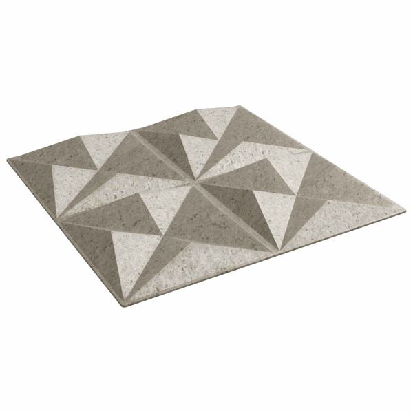 vidaXL Wandpaneele 24-teilig Origami Beton 50 x 50 cm XPS Schaum, 42046068