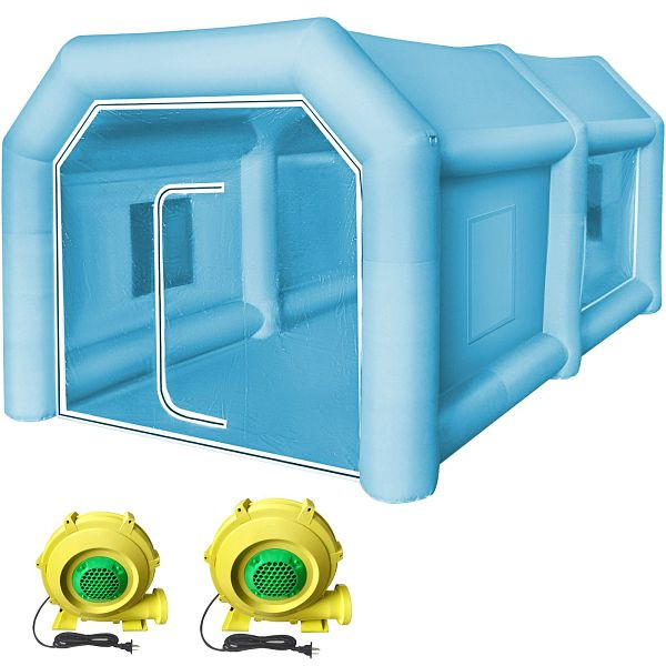 VEVOR 4 x 2,5 x 2,2 m Ausblasbares Autosprühkabine Lackierkabine, ZP4X2.5X2.2MZPZH1V2