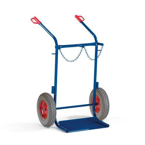 Rollcart Stahlflaschenkarre ohne Stützrad (840x870), Tragkraft: 200 kg, 17-9762