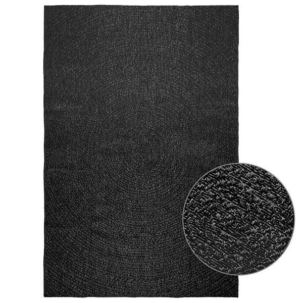 vidaXL Teppich ZIZUR Anthrazit 160x230cm Jute-Optik Indoor und Outdoor, 4010349