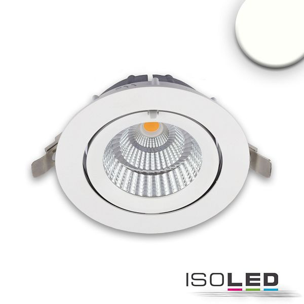 ISOLED LED Shop-Downlight Sphere, 35W, ausschwenkbar, weiß, neutralweiß, 113785