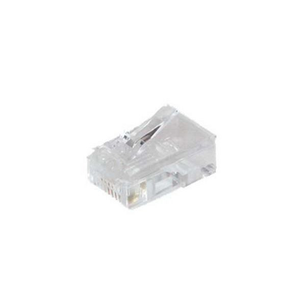 shiverpeaks BASIC-S, Netzwerk Modular-Stecker RJ45 8polig, 8 Kontakte belegt, vergoldete Kontakte, VE: 100 Stück, BS72051-100