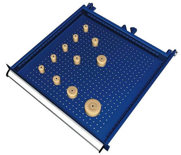 KLW Einteilungsmaterialsatz für Schubladen Fachhöhe 50 bis 400 mm in SEA - Schrank, Schrankgröße 572 x 605 mm B x T, SEA-B09-030