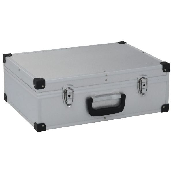 vidaXL Werkzeugkoffer 46 x 33 x 16 cm Silber Aluminium, 91846