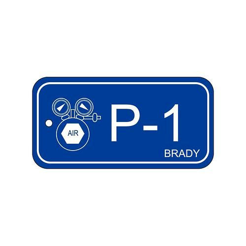 Brady Anhänger für Energiequellen, Pneumatik, Beschriftung P1, VE: 25 Stück, 311910
