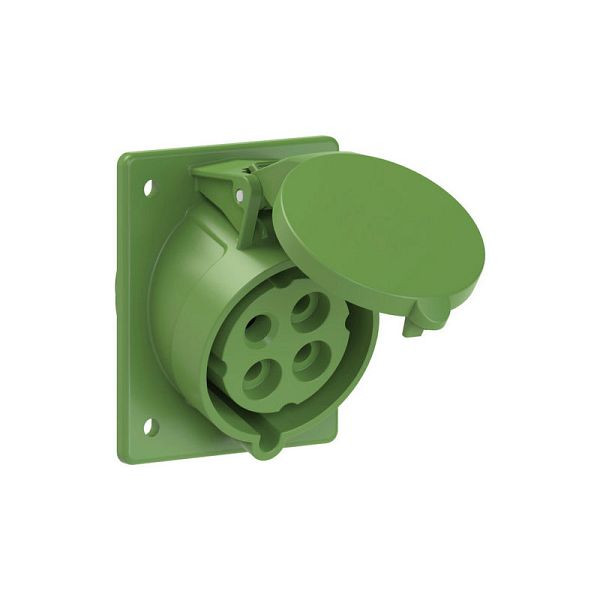 ELSPRO CEE-Einbausteckdose 4polig/32A/>50-500V/10h/schräg, AD50310HS