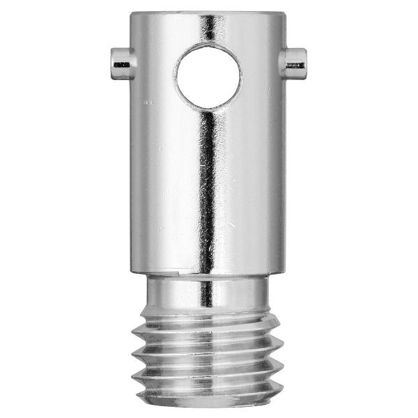 JUMO Bajonett-Gegenstück (RD), Innendurchmesser 8,5mm, Gesamtlänge 60mm, M12x1, Messing vernickelt, 00447366