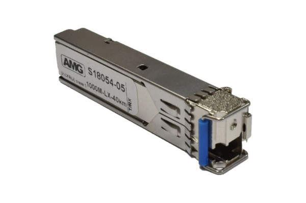 AMG Systems SFP, 1Gb/s, Einfaser, Singlemode, 40km Reichweite (Tx: 1310 nm, Rx: 1550 nm), LC, SFP-SM-1G-BX40-31