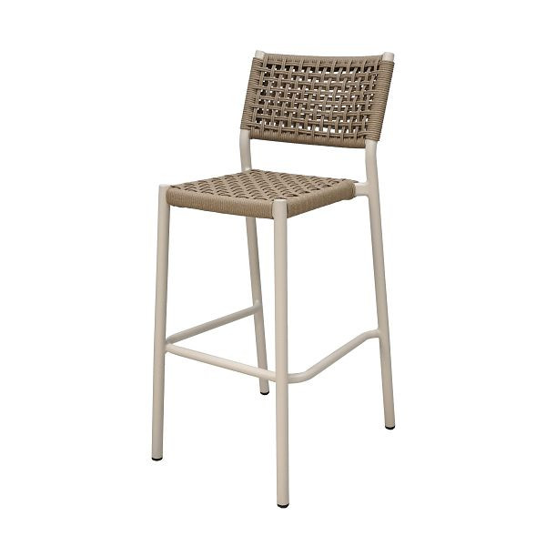Feros Ember Stapelbarer Barstuhl, Sand, Indoor & Outdoor, 150597