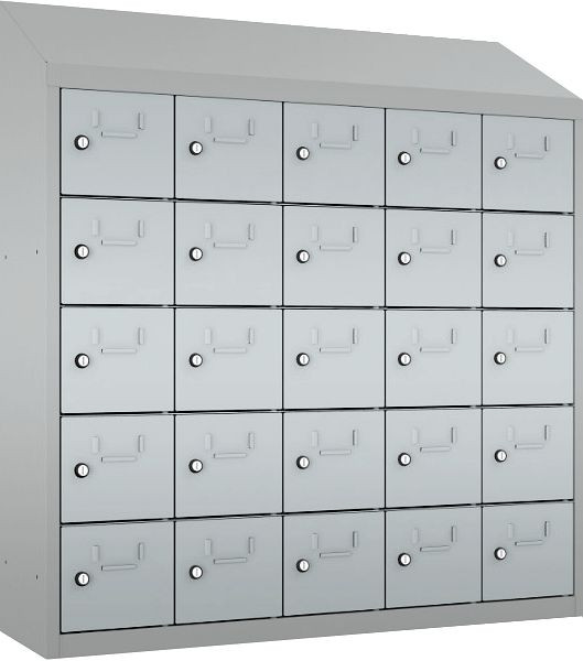 Eurobox Schließfach/Kantinenschrank, hängend, 5 Abteile, 25 Fächer, 0905-024505