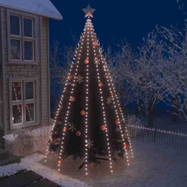 vidaXL Weihnachtsbaum-Lichternetz mit 500 LEDs 500 cm, 51283