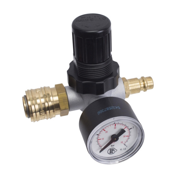 Stahlmaxx Druckregler einstellbar von 0,1 bis 3,5 bar, XXL-103875
