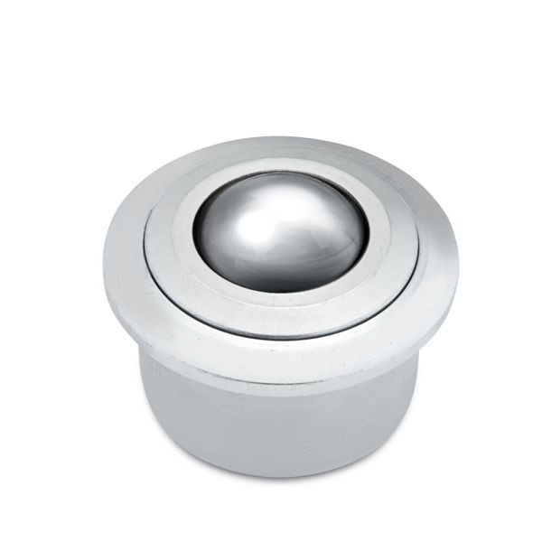 Torwegge Kugelrolle Massivgehäuse/Niro-Kugel, KR-M-45-VA, 0017518