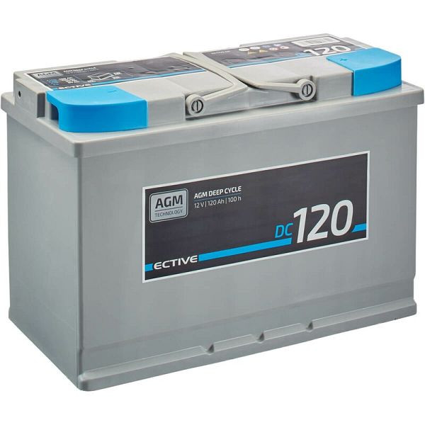 ECTIVE DC 120 AGM Deep Cycle 120Ah Versorgungsbatterien, TN2523