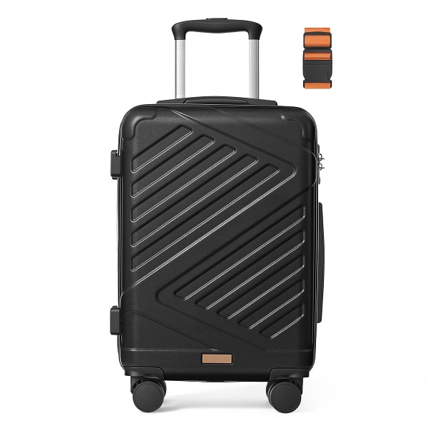 SONGMICS Koffer, Schwarz, 36x20x55 cm, RLP001B101, 0194343687759