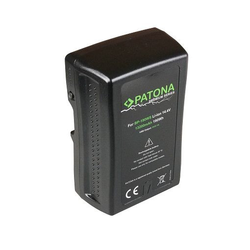Patona V-Mount Akku 190Wh / 14,4V / 13200mAh, 1023040