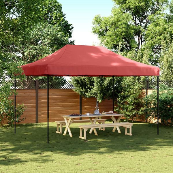 vidaXL Partyzelt Faltbar Pop-Up Burgunderrot 440x292x315 cm, 4004963