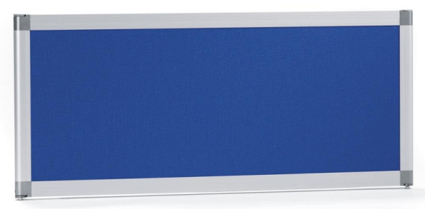 Deskin Tischtrennwand MIAMI, Stoffbespanntes Element mit Akustikschutz, blau, H 350 x B 800 x T 22 mm, 272418