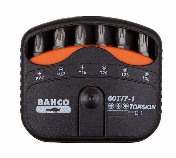 Bahco Bit-Satz, 7-teilig, Torsion, PH, PZ, Torx, 60T/7-1