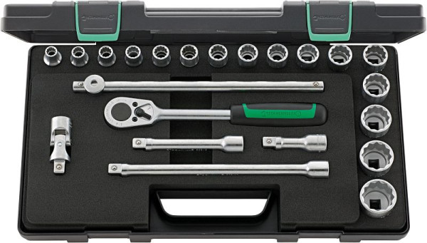 STAHLWILLE Steckschlüssel-Garnitur Nr.50/16/6 12,5 mm (1/2") 22-teilig, 96031447