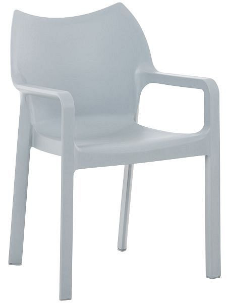 CLP Gartenstuhl DIVA, hellgrau, 1032755, 4250420202973