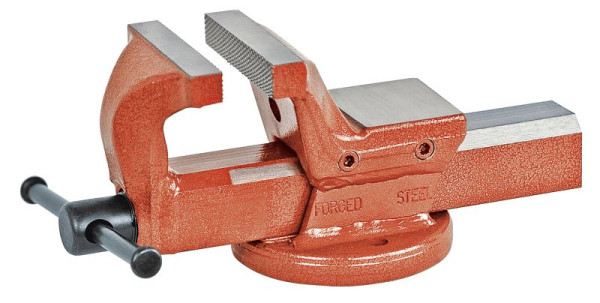 KUKKO Parallel-Schraubstock, Farbe: rot, Breite der Schraubstockbacken: 125 mm, 525-125-R