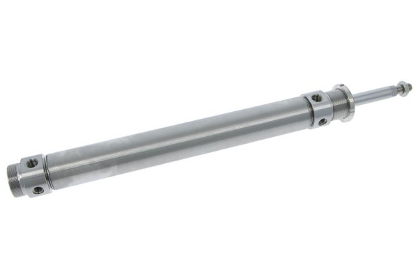 timmer ZCY-RVA6040/200-VA, Rundzylinder Standard Edelstahlausführung, Kolben-Ø: 40 mm, Hub: 200 mm Arbeitsdruck: 1 bis 10 bar, DIN ISO 6432, 30580087