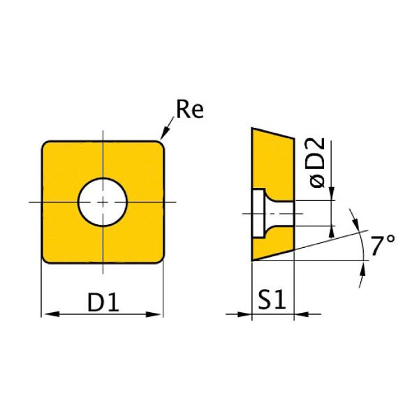 Optimum HM-Ersatzwendeplatten, Ersatzwendeplatten SCMT09T304, VE: 5 Stück, 3441763