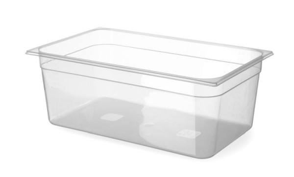 Hendi Gastronorm-Behälter 1/1, 14 L, PP (Polypropylen), LxBxH: 530x325x100 mm, Transparent, 880029