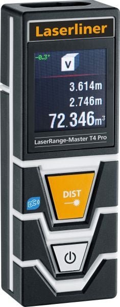 Laserliner LaserRange-Master T4 Pro, 0,2m - 40m, BLE, Tilt, Touch, Laser-Entfernungsmesser, VE: 5 Stück, 080.850A