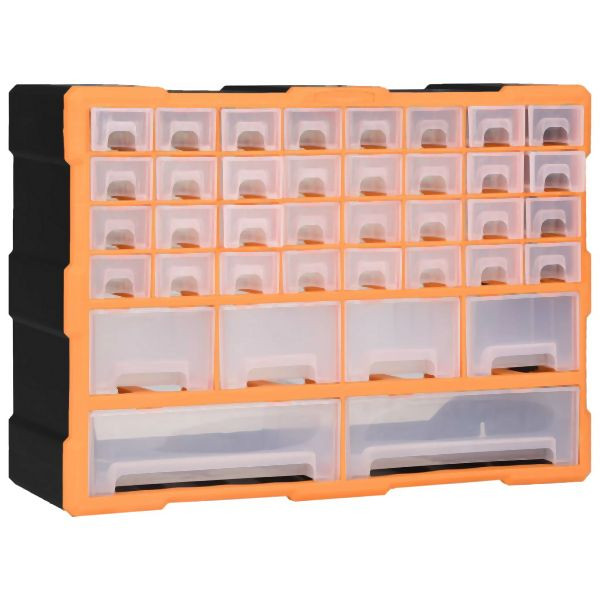 vidaXL Multi-Schubladen-Organizer mit 38 Schubladen 52x16x37,5 cm, 147577