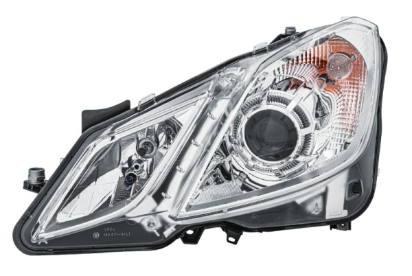 HELLA Halogen/DE-Hauptscheinwerfer, für u.a. Mercedes-Benz E-Class Coupe (C207), CCC/ECE, für Rechtsverkehr, links, 1EL 009 647-911