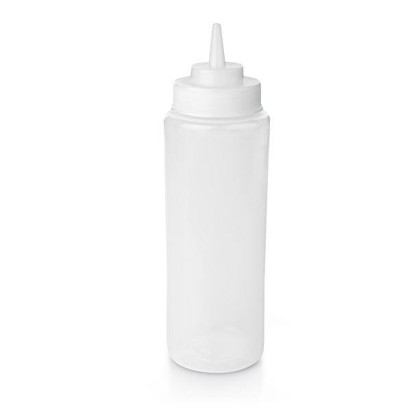 WAS Quetschflasche, 0,95 Liter, transparent, Polyethylen, VE: 12 Stück, 3736002