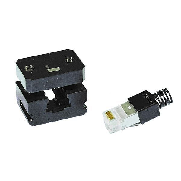 Haupa Presseinsatz 8P geschirmt zu 213020 passend für 8C/8P geschirmte Stecker für ein- oder mehrdrähtige Leiter, 213040