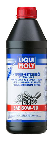 LIQUI MOLY Hypoid-Getriebeöl (GL5) SAE 80W-90, VE: 6 Stück à 1 Liter, 4406