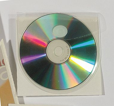 RENZ CD-Tasche mit Verschluss selbstklebend, VE: 100 Stück, 23127127