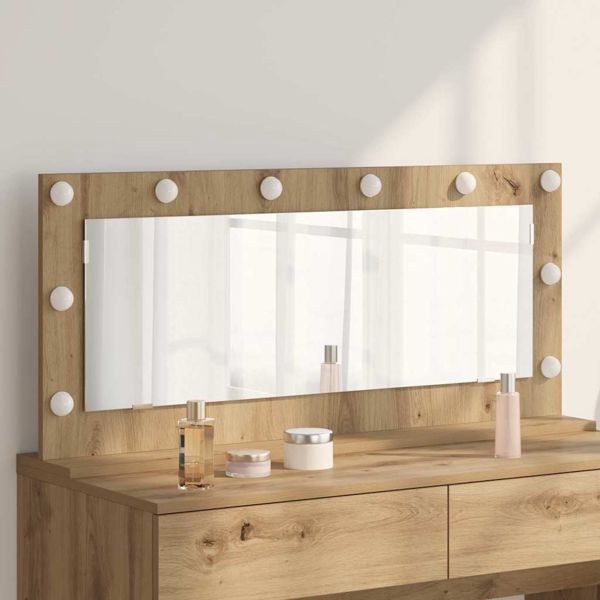 vidaXL Kosmetikspiegel mit Spiegel Artisan Eiche 100 x 45 x 18 cm, 868332