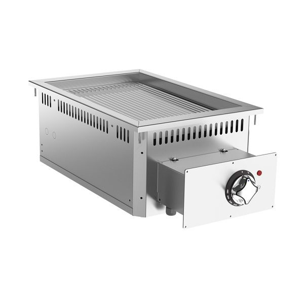 Mareno 700 Drop-in Grillplatte 40cm, verchromte Backfläche, gerippt, 170.513